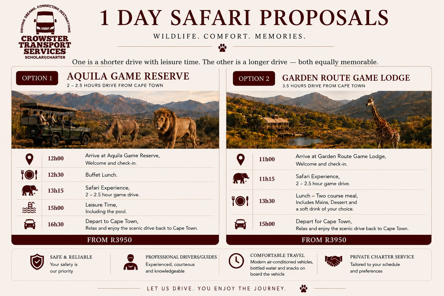 Safari Day trips